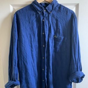 Lacoste Regular Fit Linen Shirt